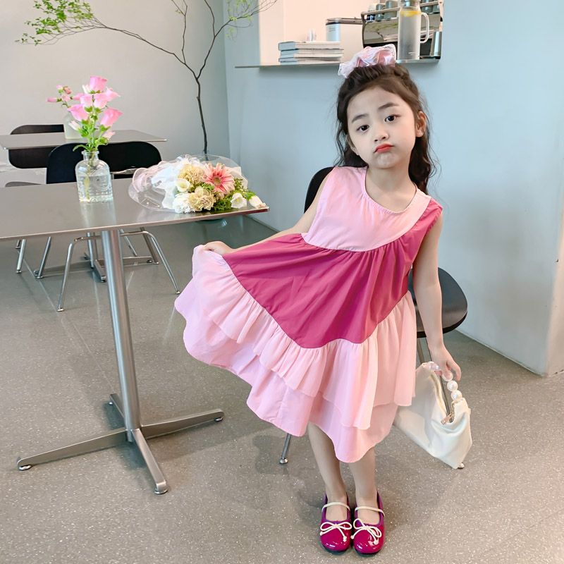 女童连衣裙夏季2025新款网红儿童夏款大童裙子女孩夏装洋气公主裙