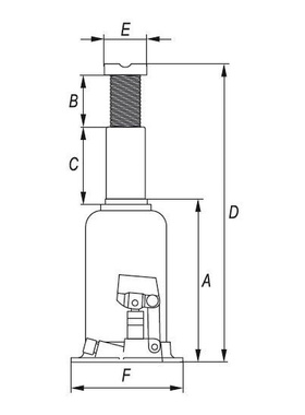 。易尔拓 15吨液压油压千斤顶15T YT-1706