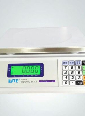 。UTE台湾联贸计重秤UWA-N电子计重秤高精度计重秤1.5到30kg电子