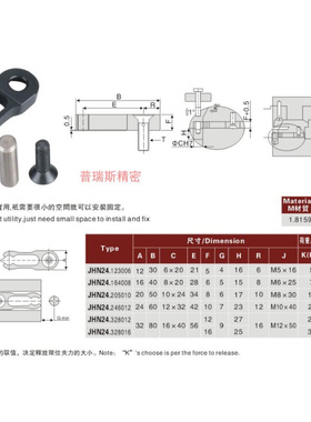 。供应JHN24标准限位夹 行位锁 定位珠 行位固定器