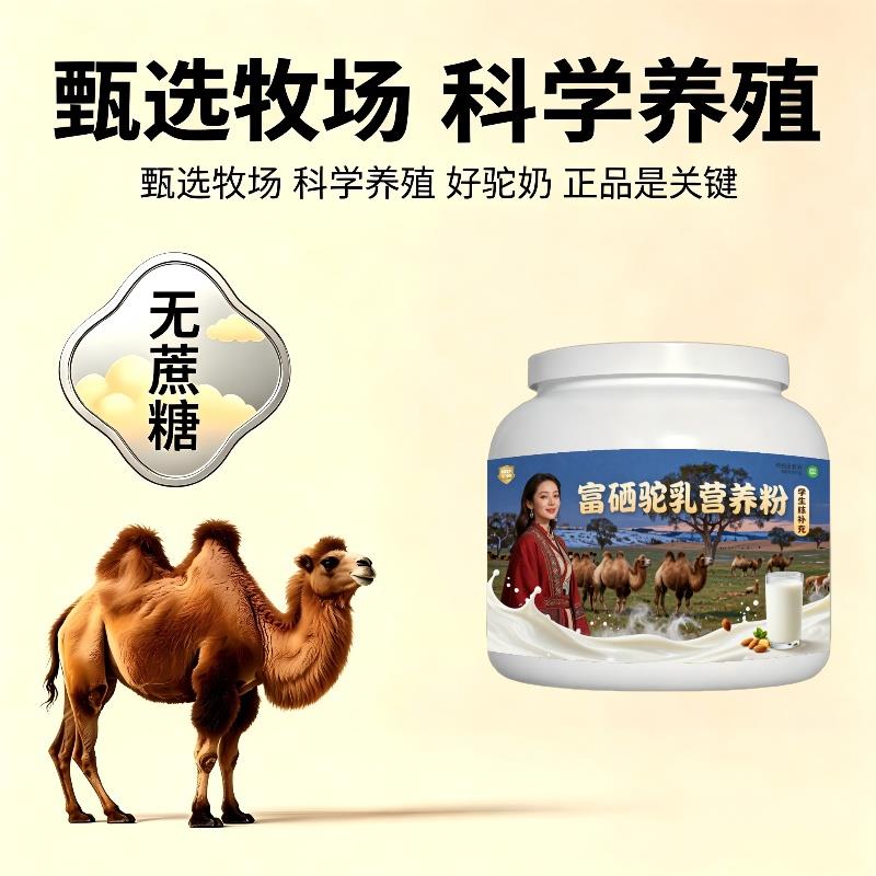 学生富硒驼乳粉睡前一杯零蔗糖低骆驼营养粉厂家直销官方专用