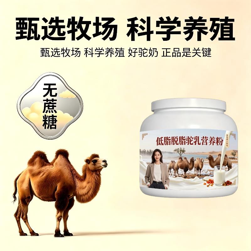 健身驼乳粉早餐高蛋白原生营养骆驼营养粉直供正品专用