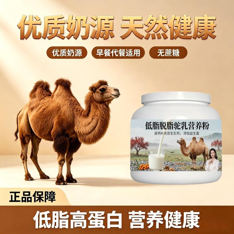 日常营养轻食适配驼乳粉哺乳期补充优质蛋白粉质细腻驼乳粉厂家直