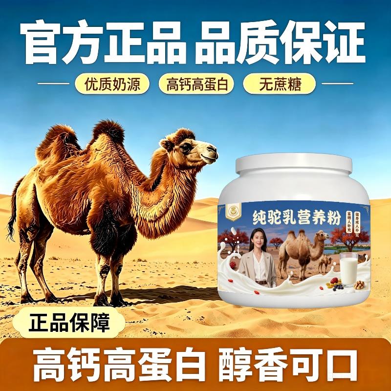 健身纯驼乳粉早餐高蛋白原生营养骆驼营养粉丰草牧场100%正品