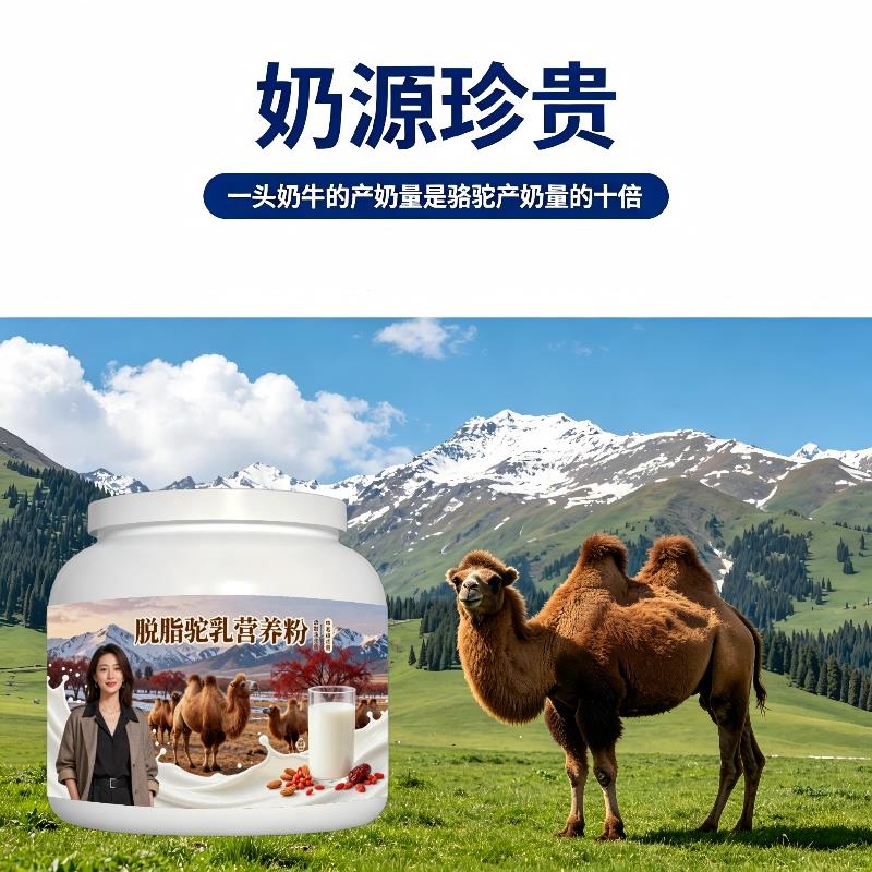 中老年脱脂驼乳粉温冲速溶多维均衡营养驼奶粉散养正宗初乳
