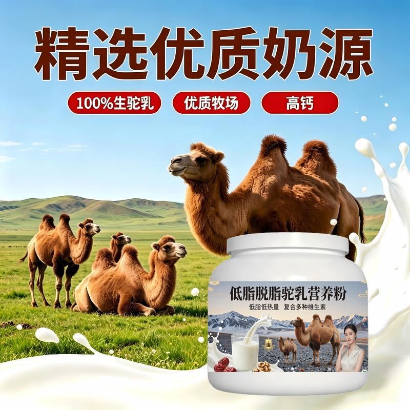 日常饮食人群轻食适配驼乳粉换季营养高钙补钙驼奶粉沙漠有机官方