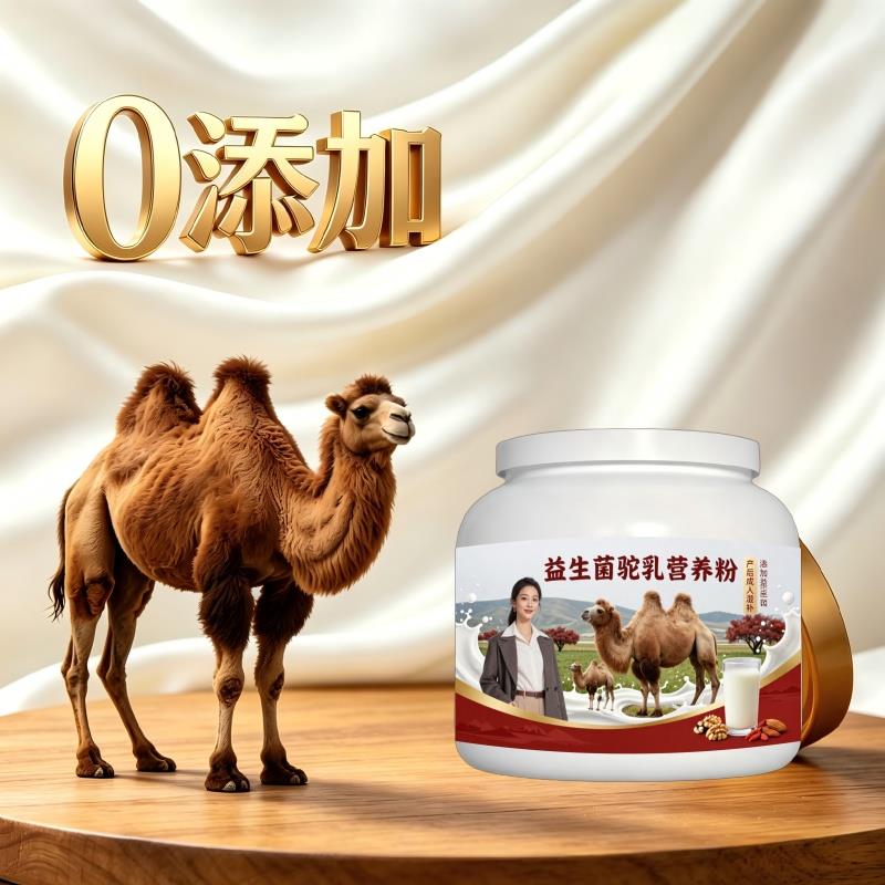益生菌驼乳粉月子食补零蔗糖高蛋白驼奶粉沙漠100%正品配方