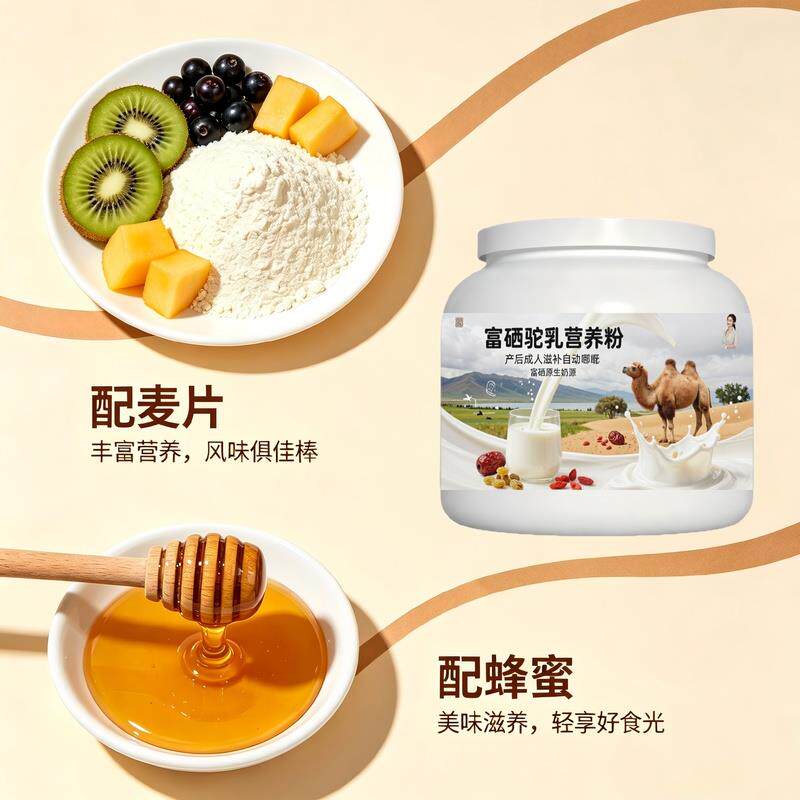 日常营养富硒驼乳粉月子食补零蔗糖轻食适配驼奶粉散养官方品牌配
