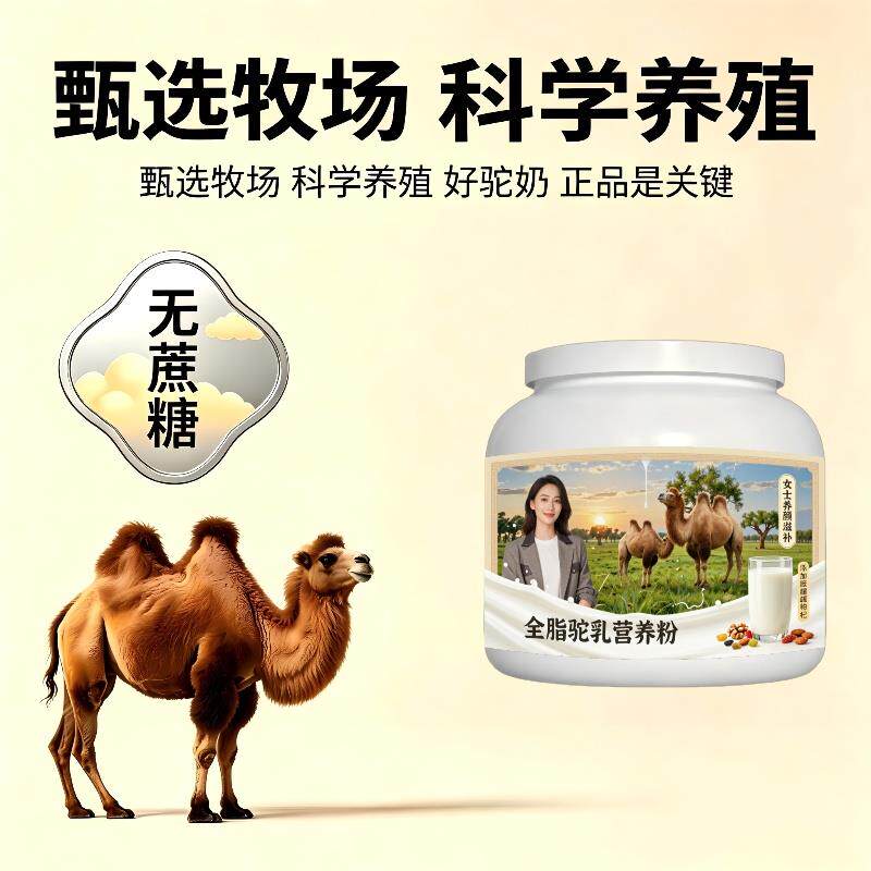 女士全脂驼乳粉换季高蛋白均衡营养驼奶冲调粉厂家直销正品配方