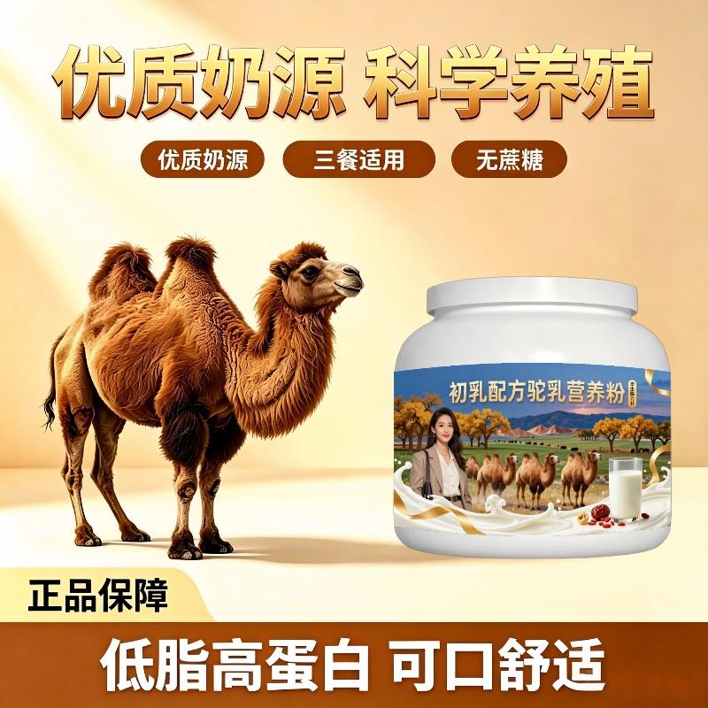 学生初乳驼乳粉学龄加餐高蛋白骨骼骆驼营养粉散养官方正品专用