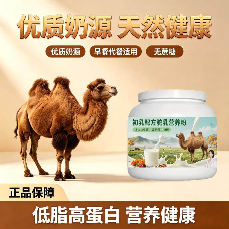 中老年成人初乳驼乳粉日常常备高钙高蛋白驼奶冲调粉厂家直销100