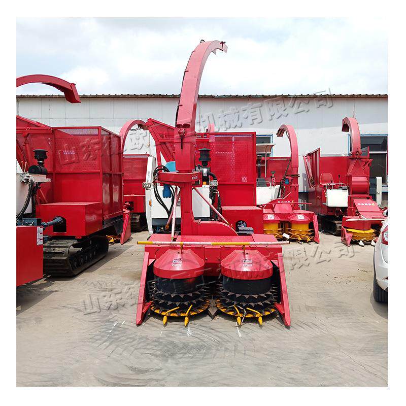 履带式玉米秸秆青储机圆 低do-1600矮青盘饲机作物收获 式青储饲