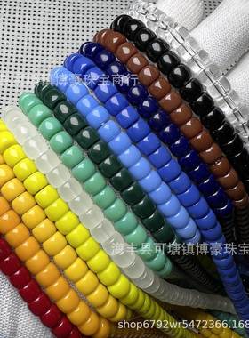 雪巴琉璃彩虹渐变红绿灯108颗佛珠文玩配饰星月菩提散珠厂家