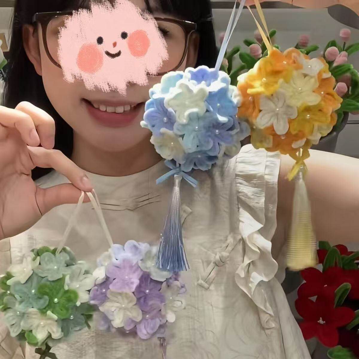 扭扭棒春日花球diy材料包三八节礼物送闺蜜女朋友创意氛围感