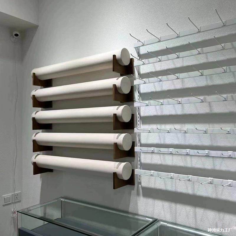 杆饰品店墙架箍展示带上墙圆柱发带花头收纳头花展示架挂挂饰架