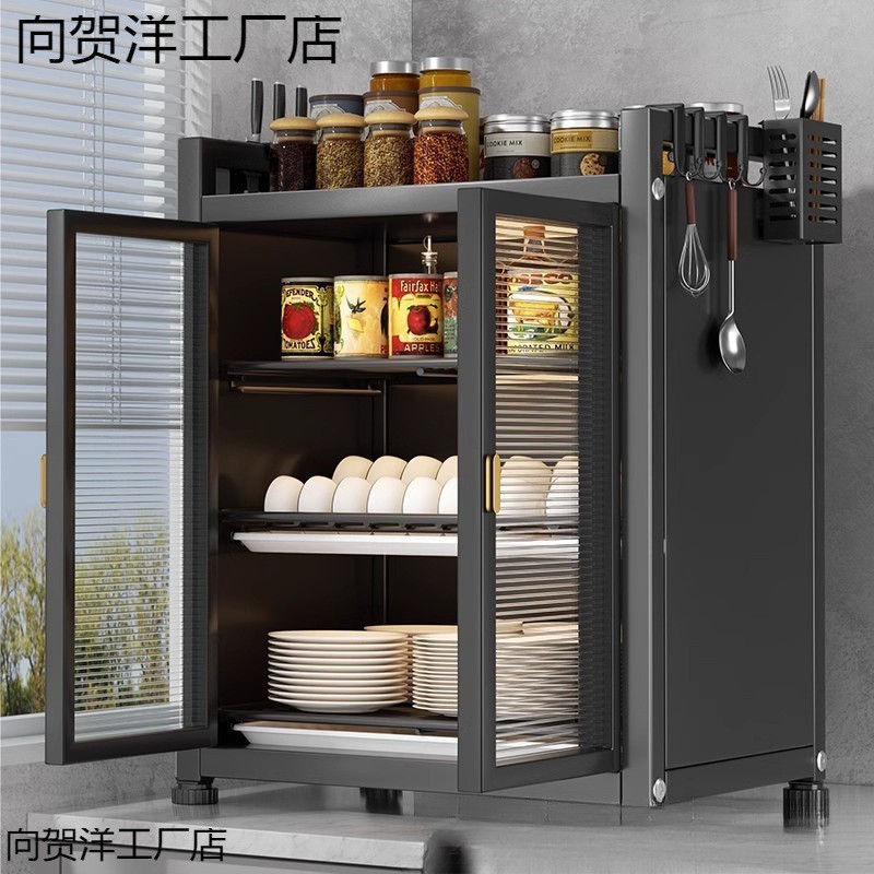 多功能台面餐具沥水架防尘碗碟盘筷碗柜厨房置物架多层家用收纳盒