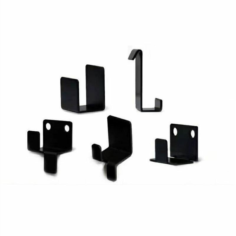 展架挂钩卡扣瓷砖挂墙黑色墙上可调铁艺l型方型多功能连身t型简易