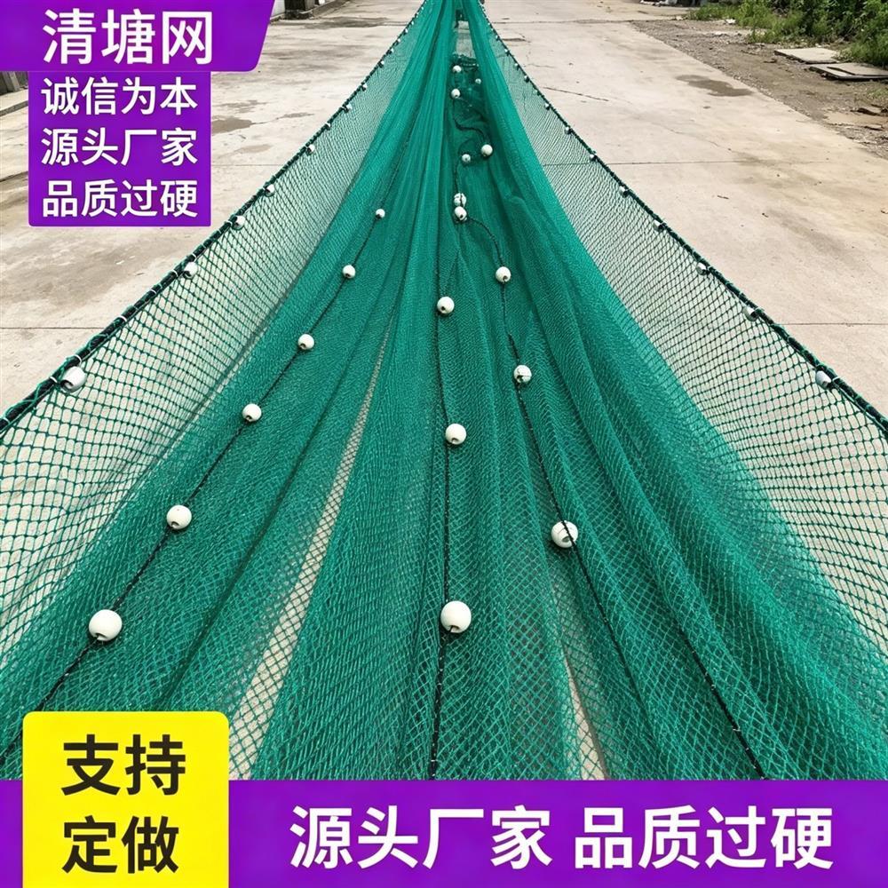 加粗加重拉网渔网拖网拉鱼网带兜图片