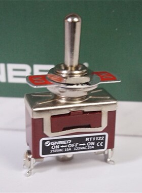 冈本工控 一极二通中停型摇柄钮子开关 RT-1122