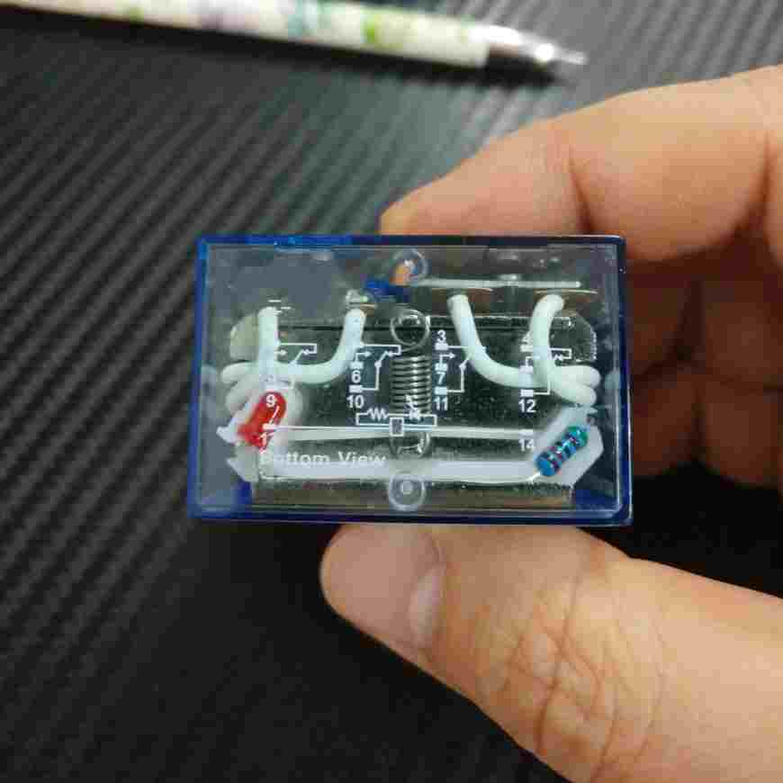 精品银触点 HH64P中间电磁继电器 LY4N-J  四组10A