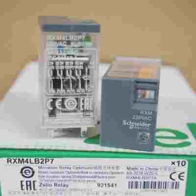 小型中间电磁继电器 RXM4LB2P7 230VAC/4组 HH54P