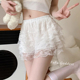 蕾丝打底裙裤 蕾丝花边安全裤 女防走光夏季 新款 可外穿居家短裤