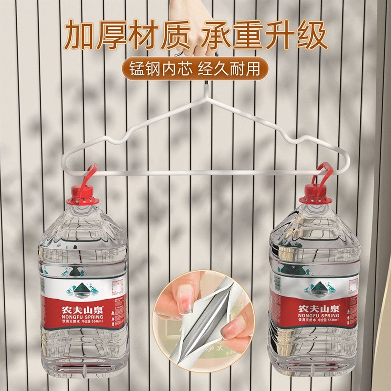 热销浸胶衣架成人防滑带凹槽浸塑衣架简约挂衣架家用简约金属衣架