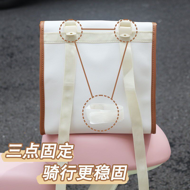 热销电动车前置物兜大容量电车挂物包电瓶车充电器收纳挂袋防水储