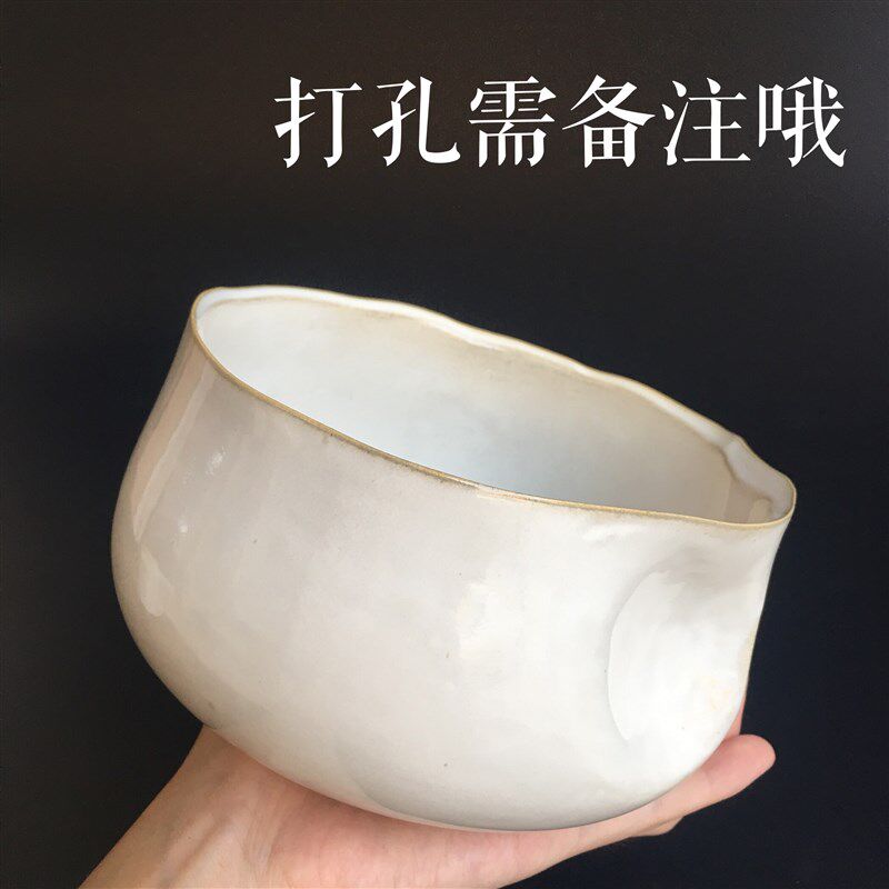 热销水仙花盆无孔铜钱草碗莲睡莲水培植物容器室内简约多肉陶瓷盆