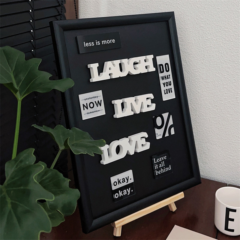热销创意磁性黑板装饰框留言板可擦画板冰箱贴展示板 咖啡馆桌面