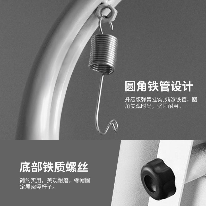 热销注水门型展架80*180铁质展架挂画架易拉宝海报门型展示广告架