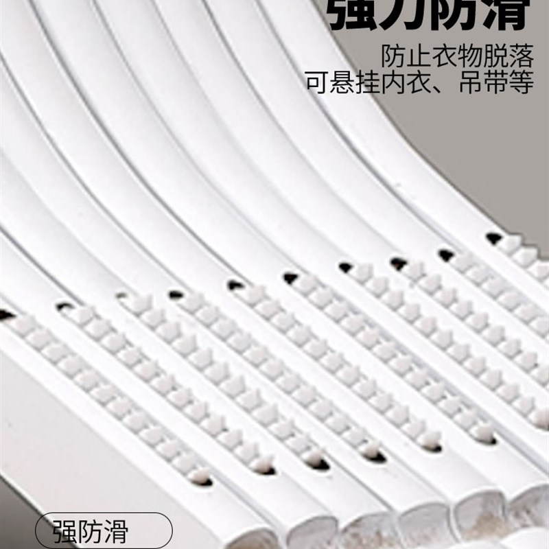 热销白色有漆实木衣挂防滑衣撑服装店成人儿童展示衣架裤架夹子