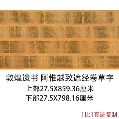 敦煌藏经阁遗书写经阿惟越致遮经