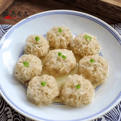 珍珠藕圆手工糯米丸子商用特色菜