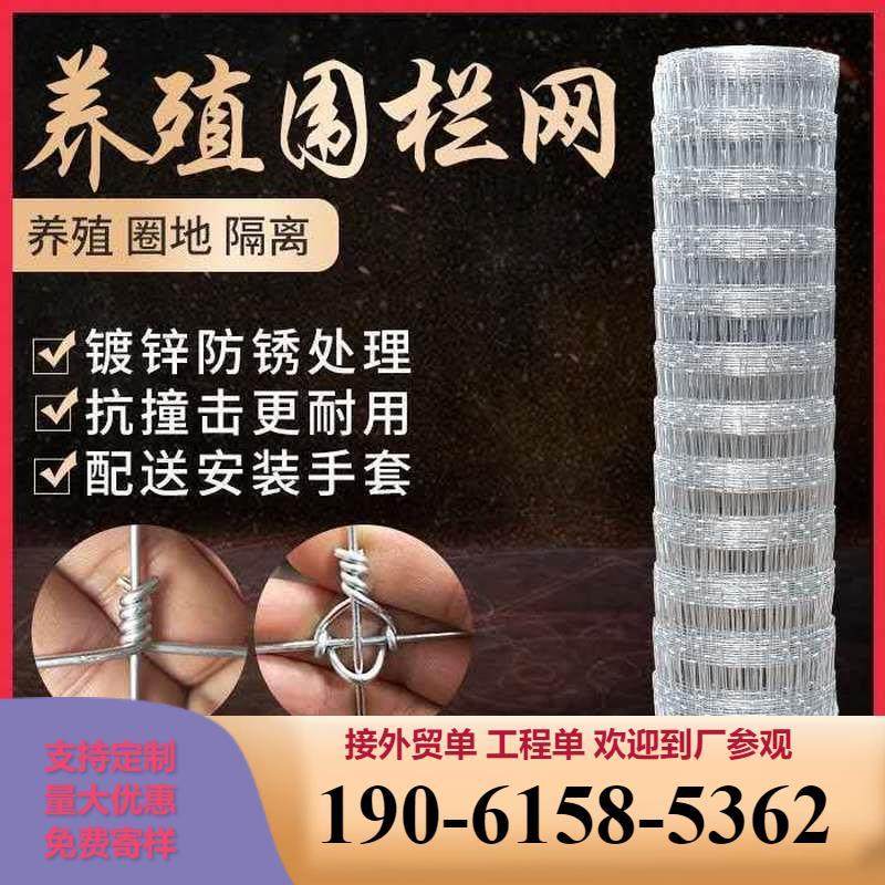 镀锌防锈铁丝网养殖网护栏网防护网牛栏网果园围栏养牛养羊围栏网