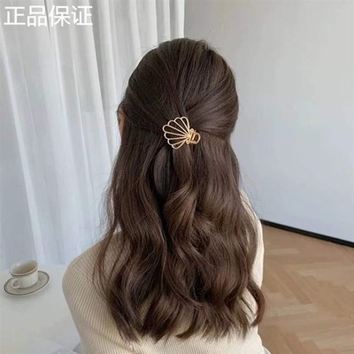 新品过渡期神器短发尴o尬发夹女后脑勺F夹头发的夹子2023新款抓夹