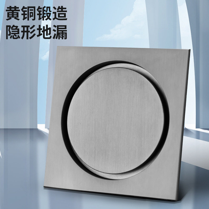 纯铜防臭大排量隐形地漏芯