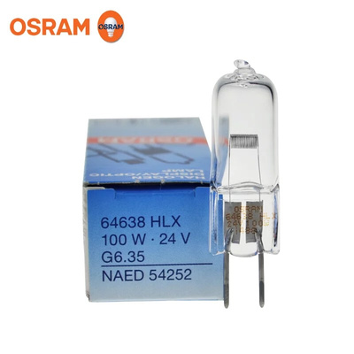 。德国OSRAM欧司朗64638HLX 24V100W无影灯X光机卤钨灯泡NAED 542