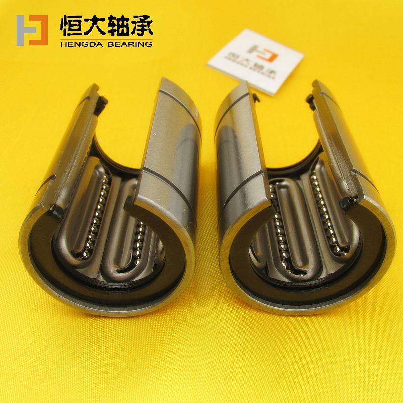 开口直线轴承 LM UU-OP 16 20 25 30 50 钢保持架 耐高温油腐蚀mm