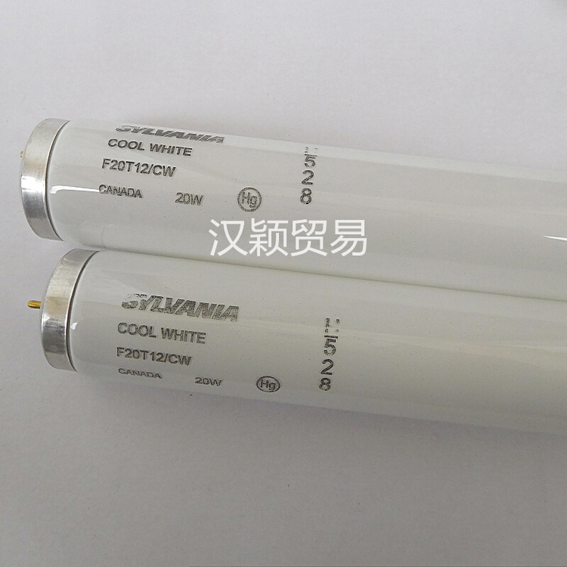 。SYLVANIA COOL WHITE F20T12/CW 220V20W 标准对色灯管 灯箱灯