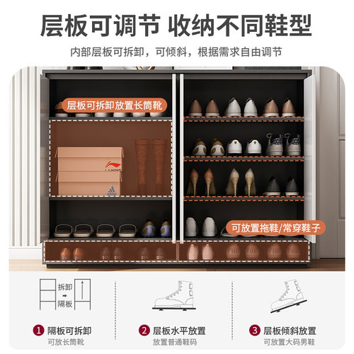 。鞋柜家用门口防尘室内玄关柜入户阳台客厅过道收纳储物柜鞋架柜