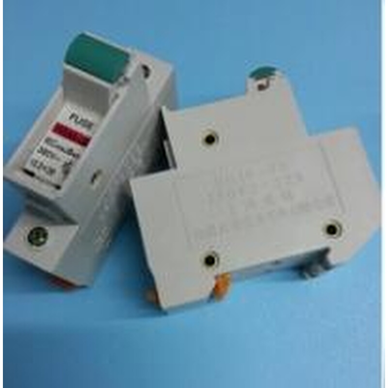 。导轨安装带灯熔断器 适合10*38熔芯 HG30-32 1P 铜件