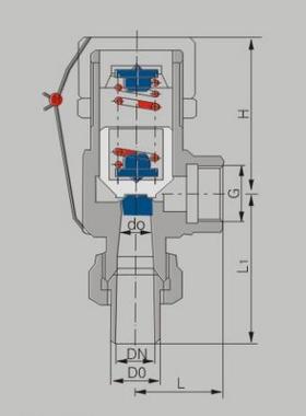 A21W-16P不锈钢微启安全阀泄压阀304外螺纹A21H焊接DN15/20/25/32