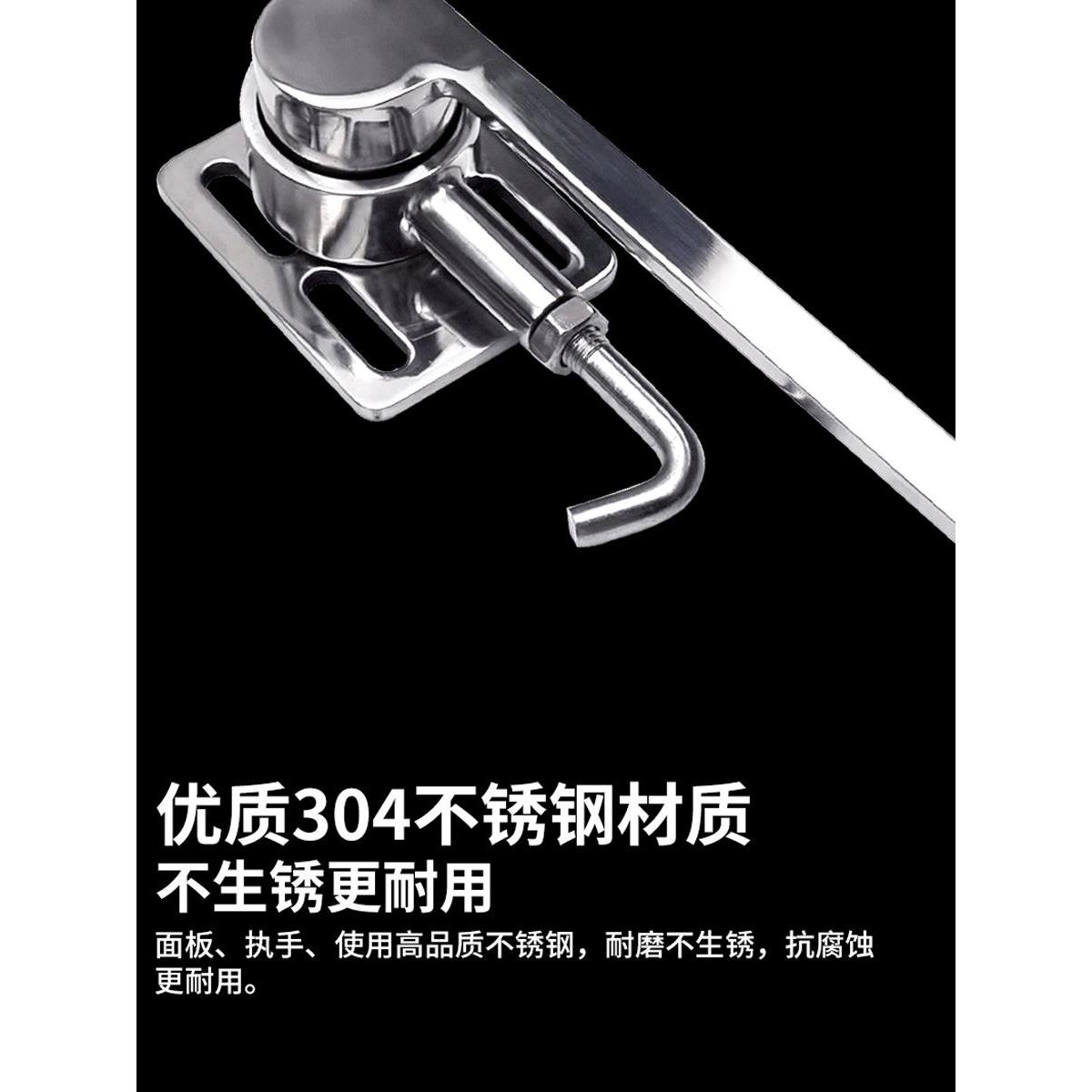 冷库气调门不锈钢紧压件水果蔬菜保鲜库密封门紧固件压紧把手实心
