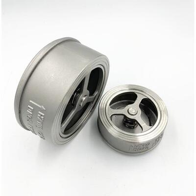 H71不锈钢对夹式止回阀201304316单向阀阀门止回阀水管水泵用DN25