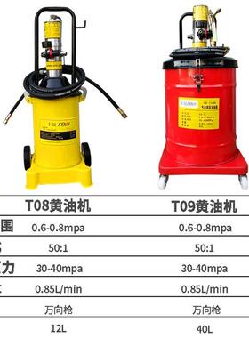 台湾FENRY气动高压黄油机打黄油T08注油机抽油机黄油泵润滑泵T09B