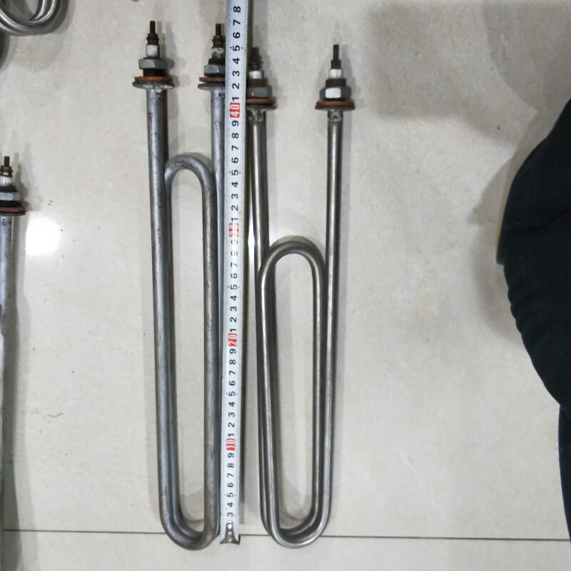 。不锈钢蒸饭车加热管。220v380v3kw4kw，s2铁管双u电热管