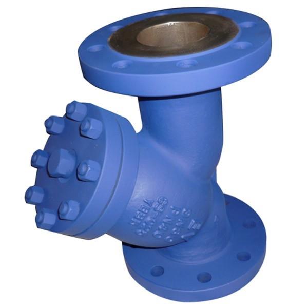 德标Y型过滤器 德标法兰波纹管过滤器 YG45H铸钢Y型过滤器DN50 80