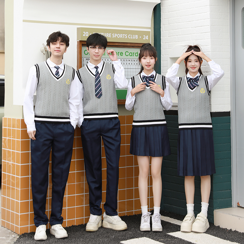 合唱团诗歌朗诵演出服高初中学生成人学院风秋冬运动会班服套装