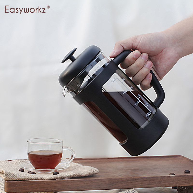 Easyworkz法压壶手冲咖啡壶咖啡粉过滤壶滤压壶家用耐高温带刻度